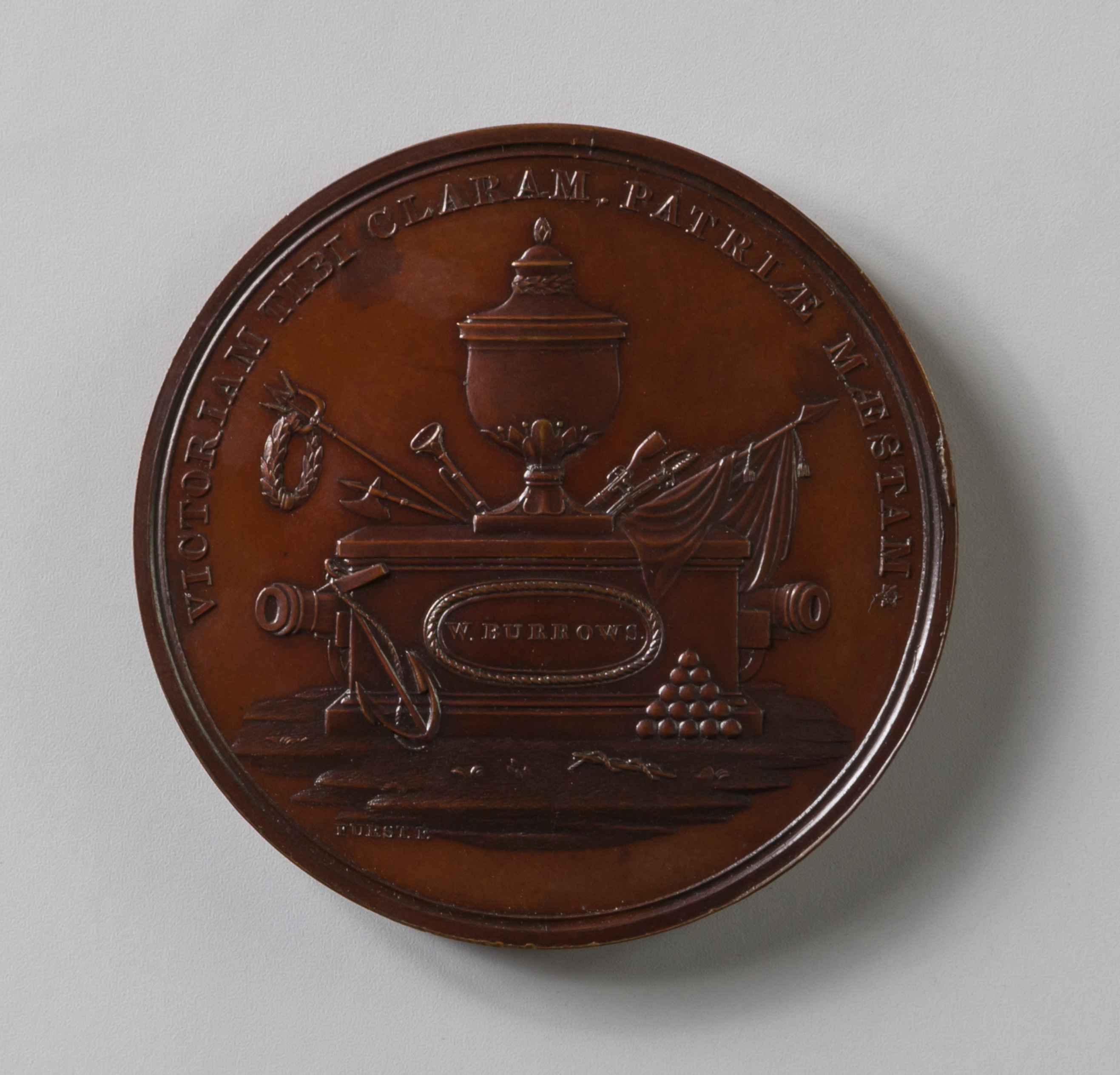 Commemorative Bronze Medal for W. Burrows