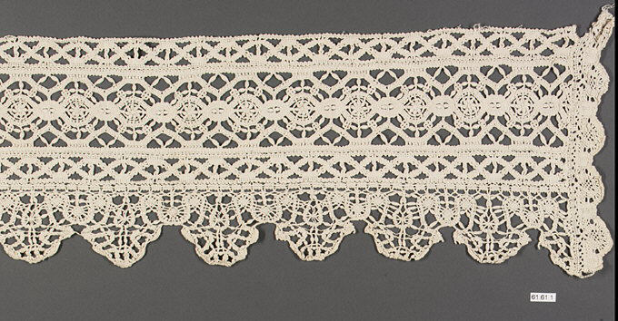 Vintage Handcrafted Lace Border