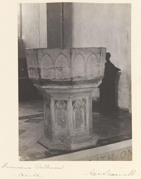 Stone Baptismal Font at Furneaux Pelham