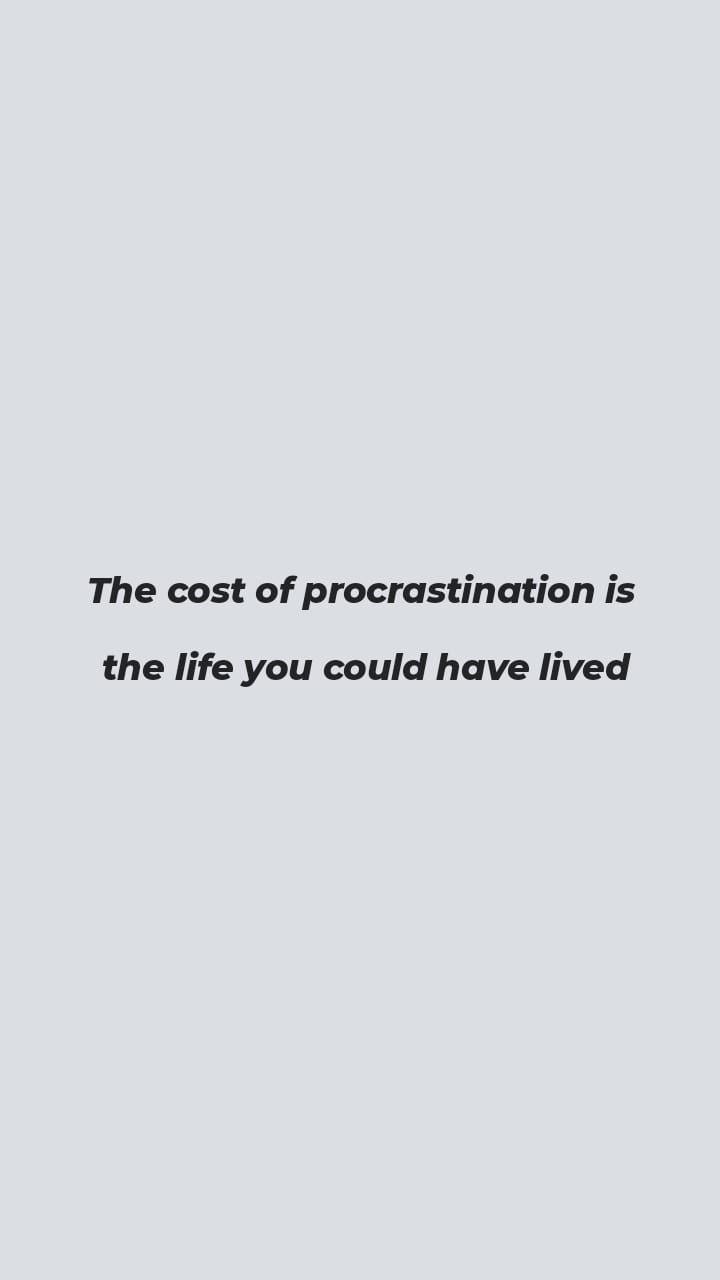 Motivational Quote About Procrastination