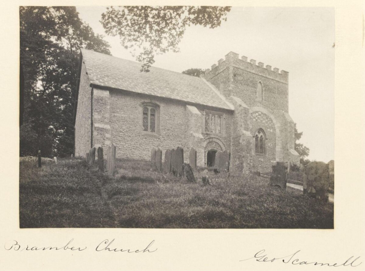 Bramber Church Vintage Photograph