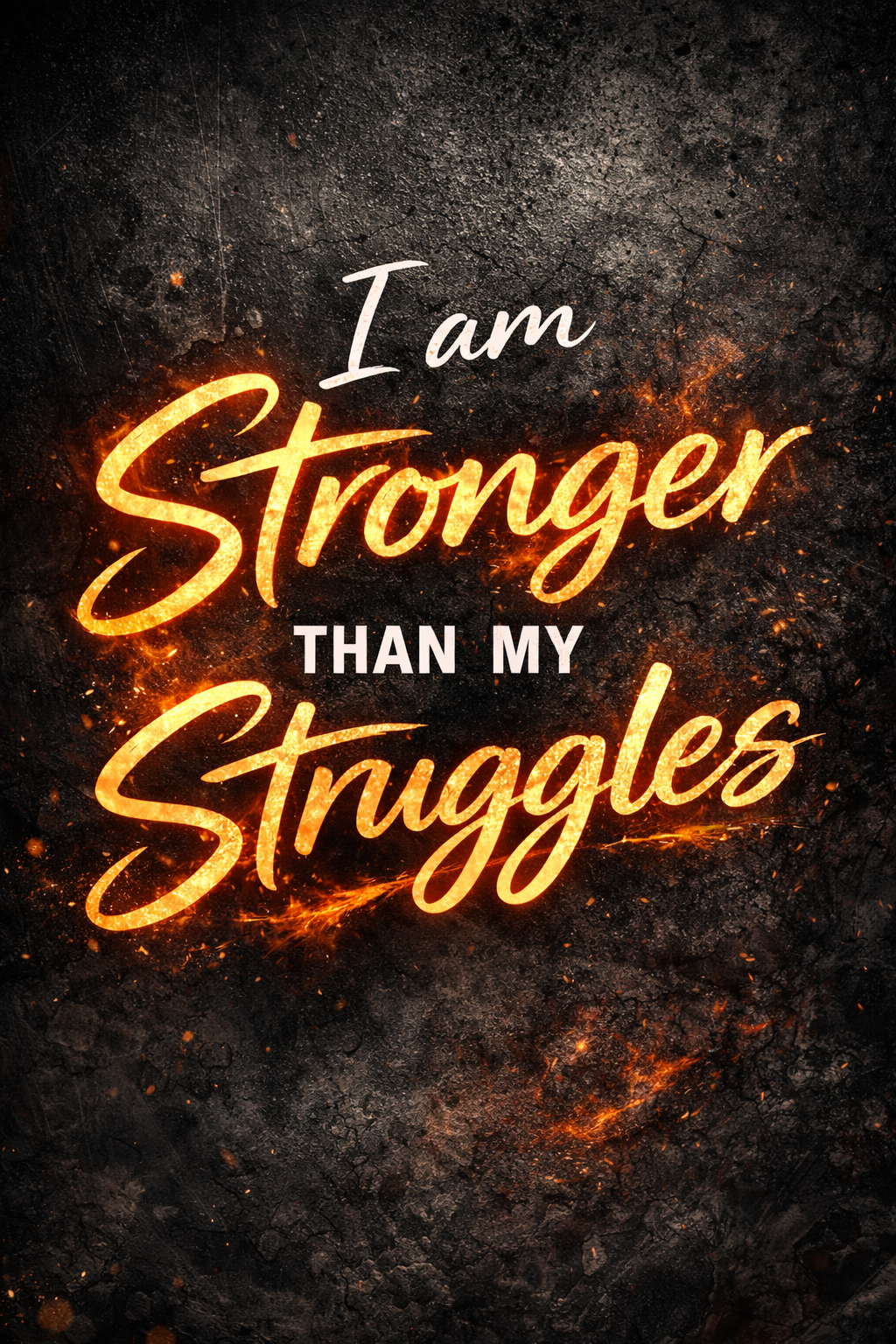 Motivational Quote I Am Stronger Than My Struggles