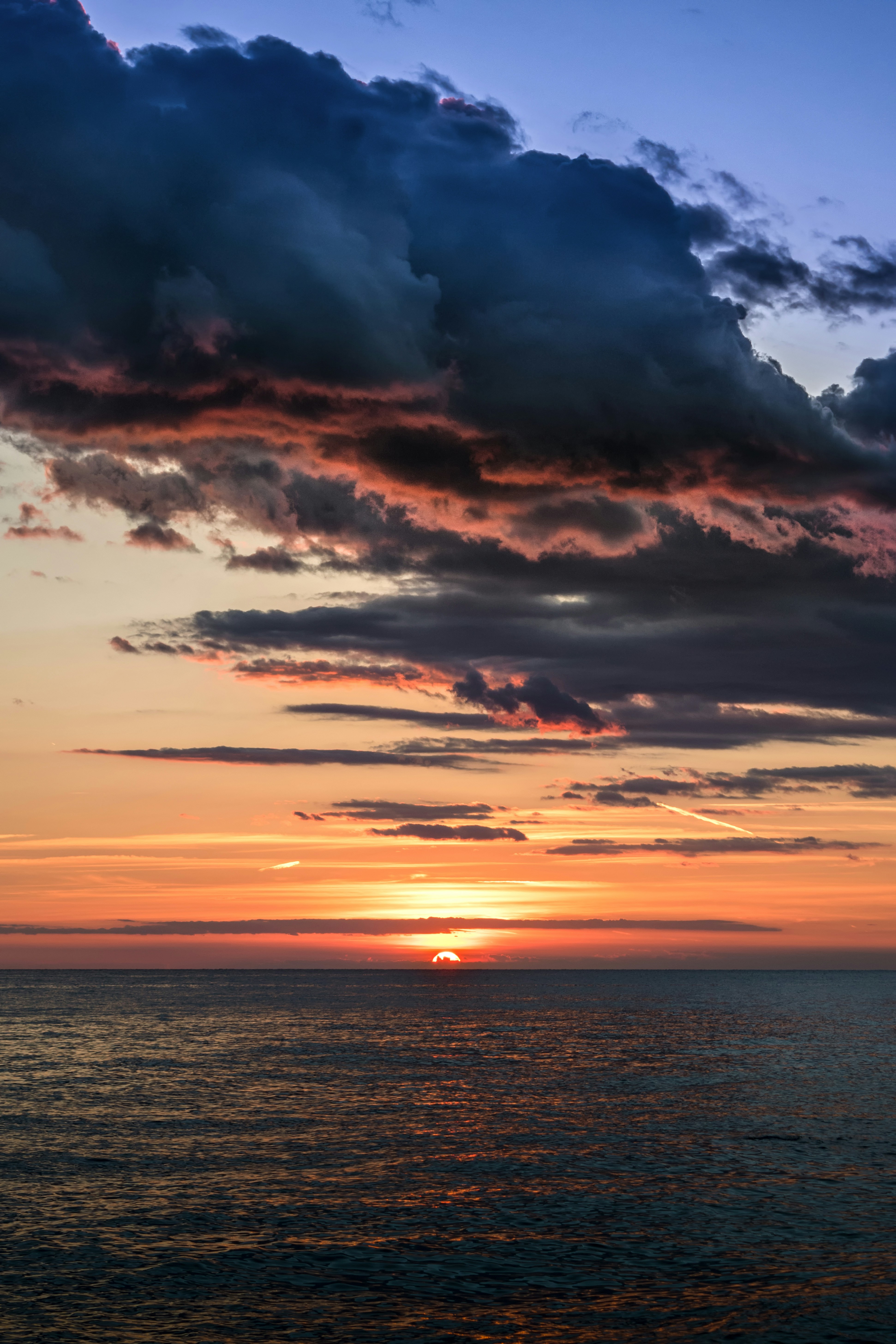 Sunset Over Open Sea