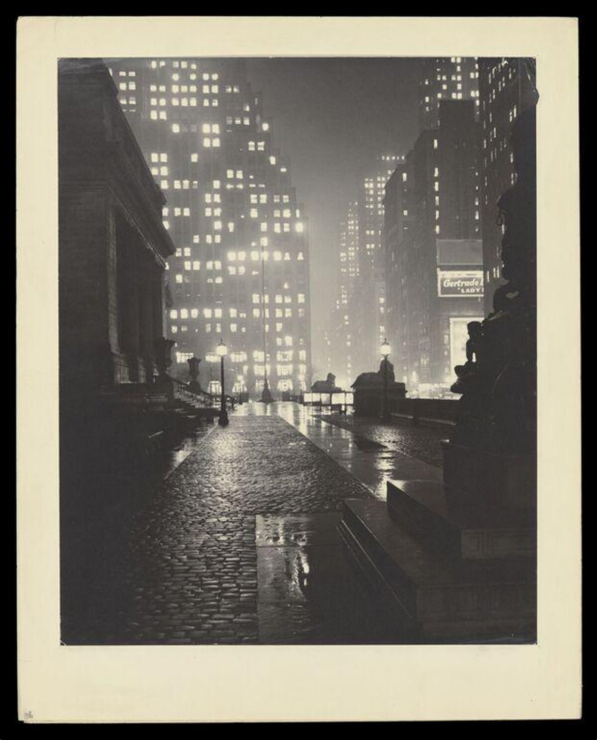 Rainy Night Urban City View