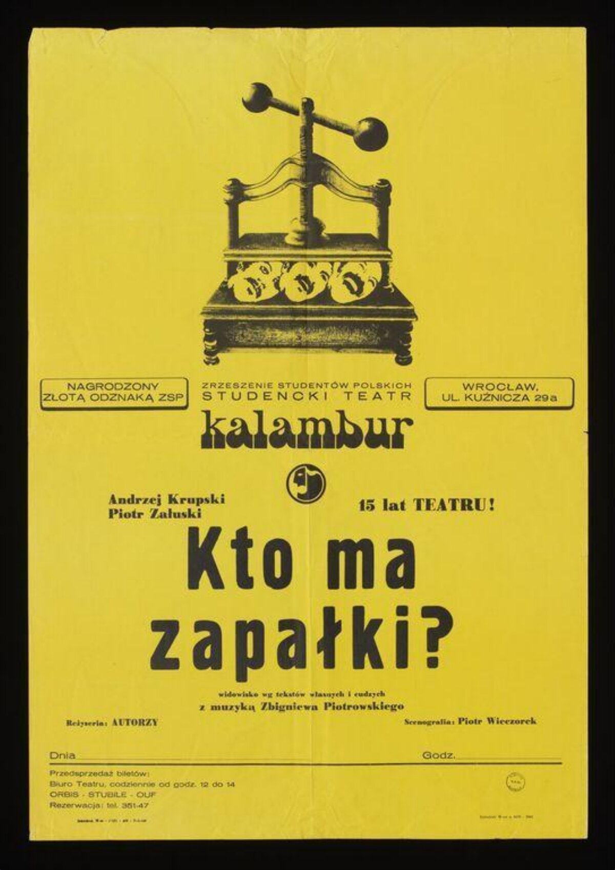 Polish Student Theater Play Poster