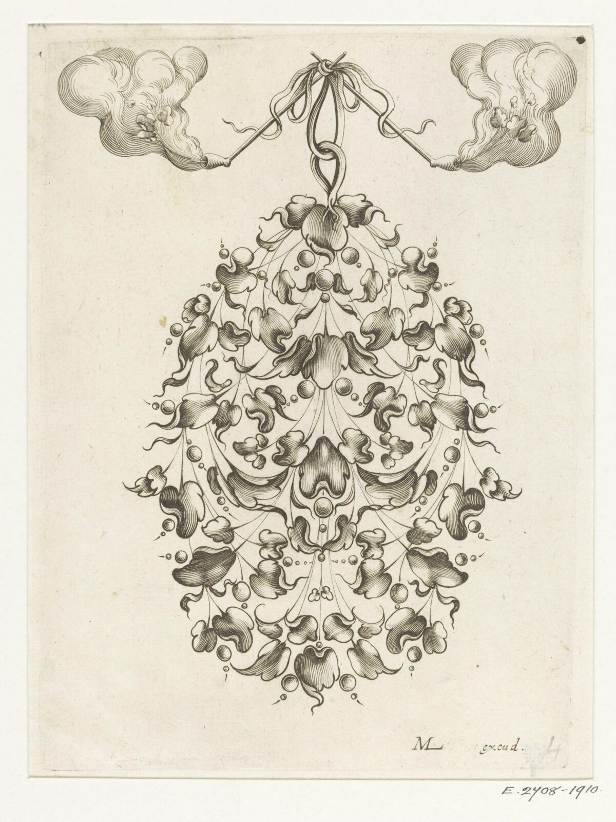 Ornate Pendant Design Engraving