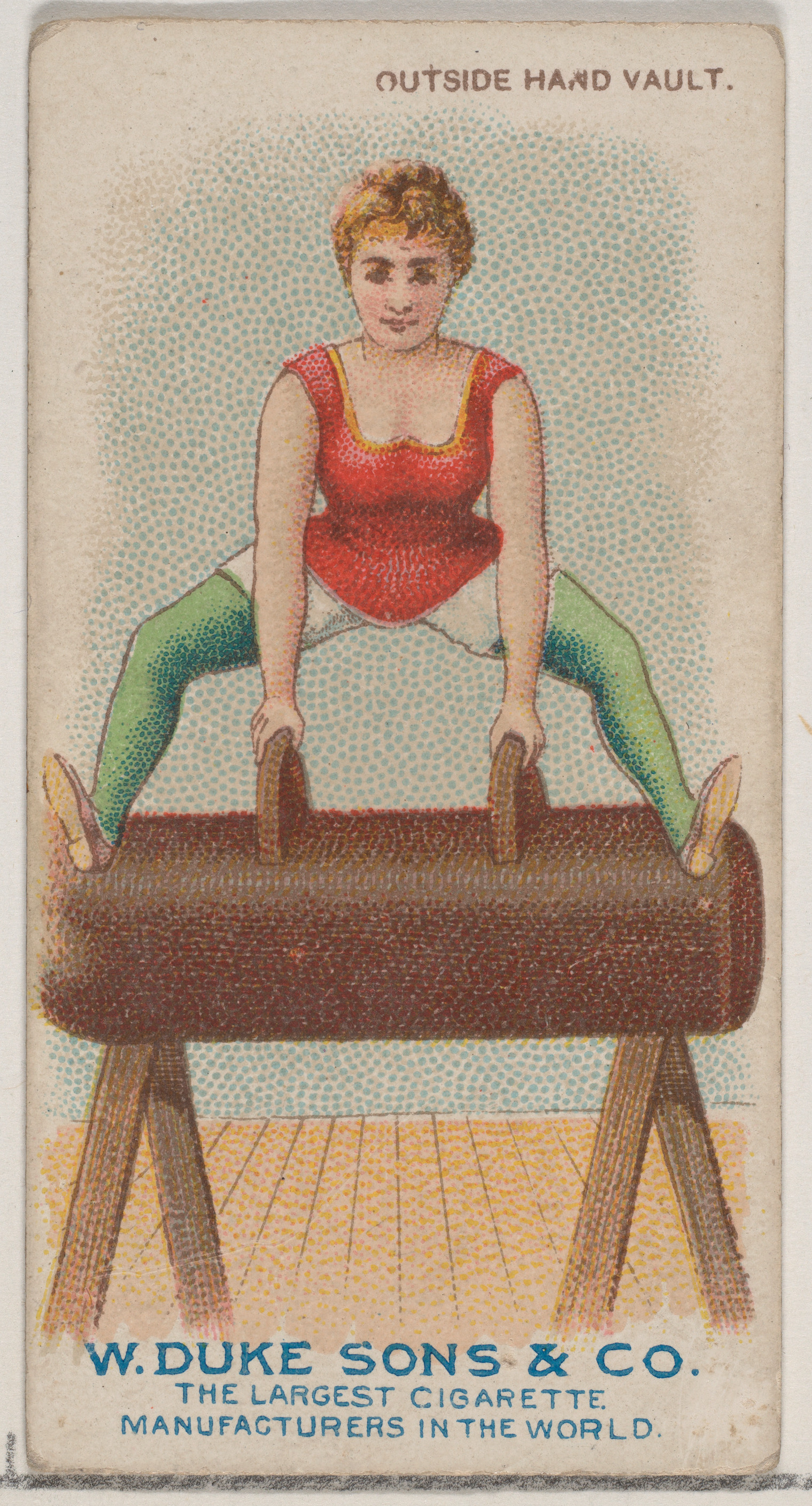 Vintage Outside Hand Vault Cigarette Card
