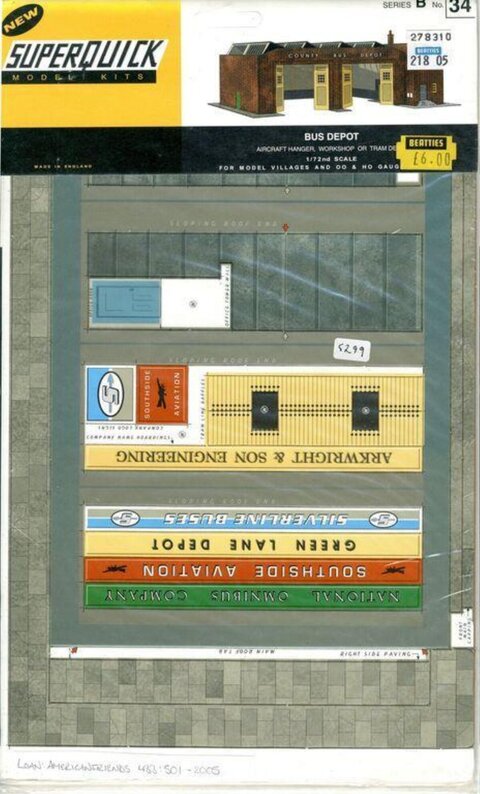 Superquick Bus Depot Model Kit