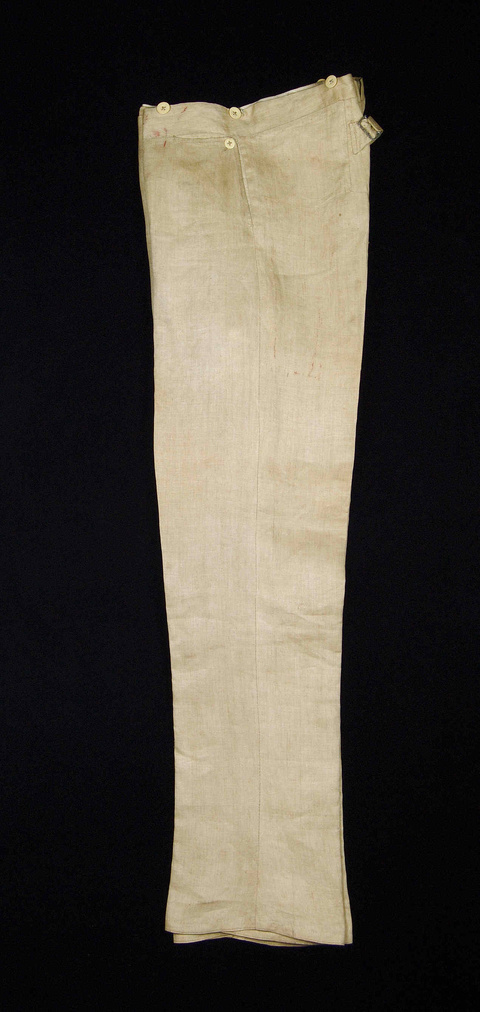 Vintage Beige Linen Trousers