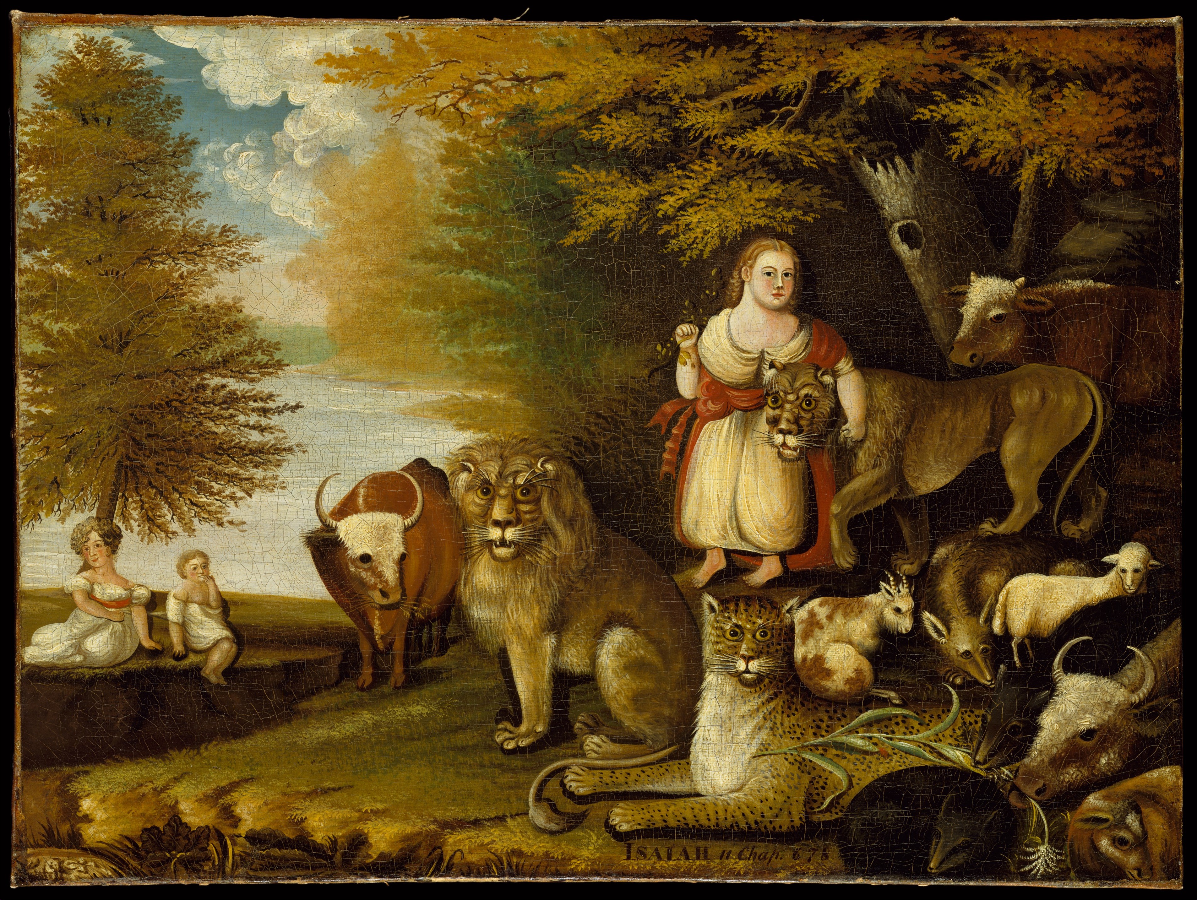 Peaceable Kingdom Biblical Painting