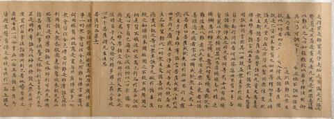 Ancient Handwritten Buddhist Sutra Scroll