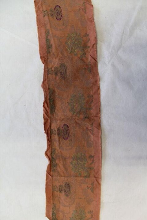 Antique Patterned Silk Fragment