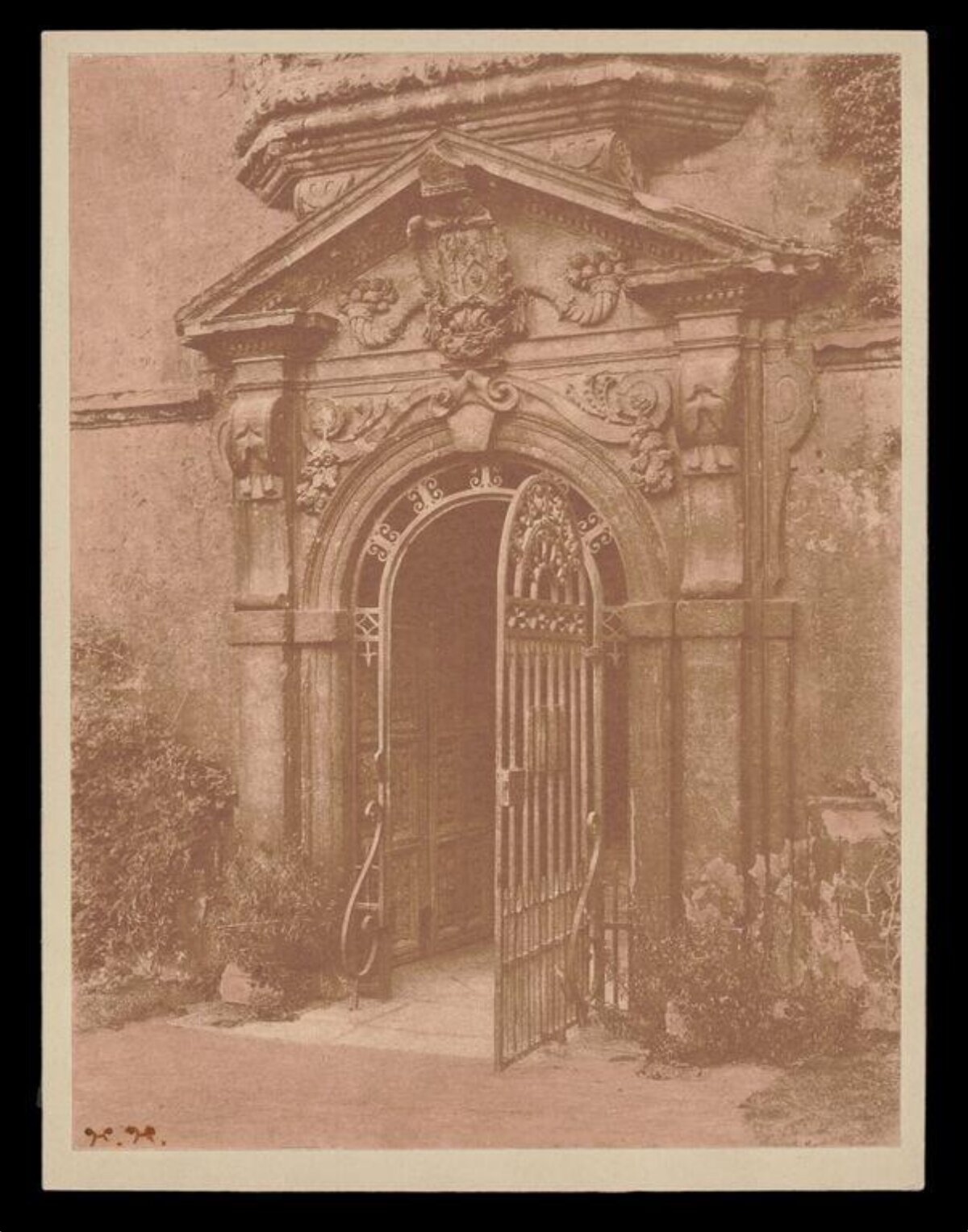 Vintage Ornate Stone Entrance Gate