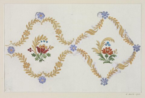 Vintage Hand-painted Floral Pattern