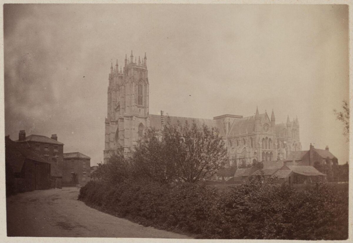 Vintage View of Gothic Cathedral