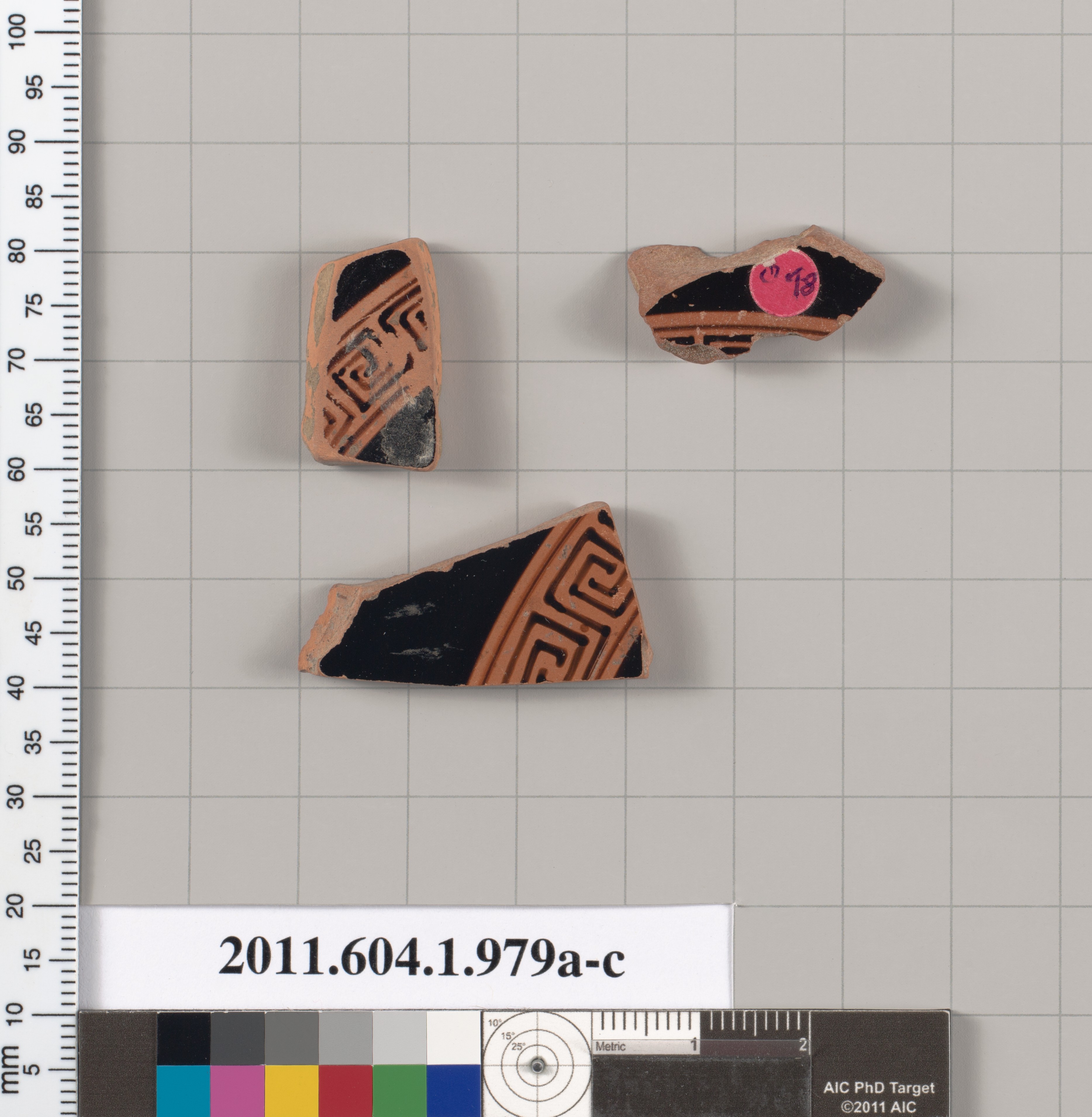 Three Ancient Pottery Fragments
