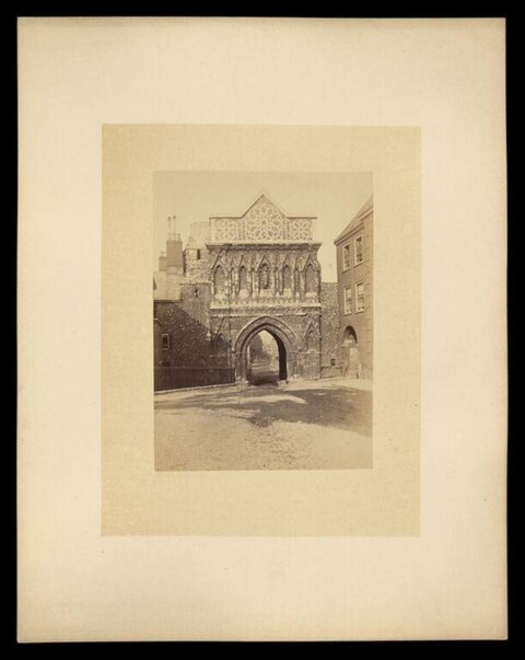 Ancient Gothic Stone Gateway