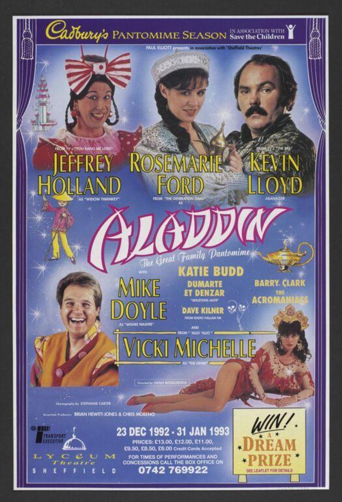 Aladdin Pantomime Theatre Poster