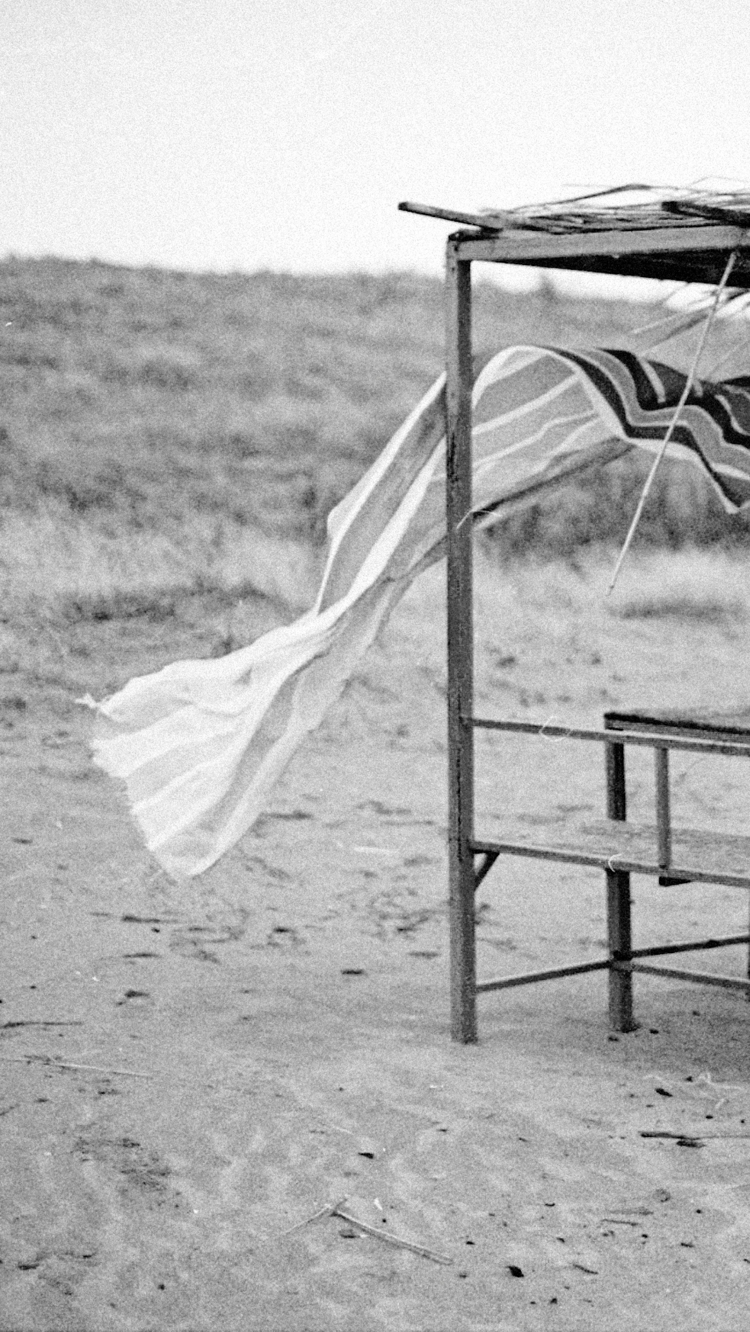 Windswept Cloth at Desert Shelter