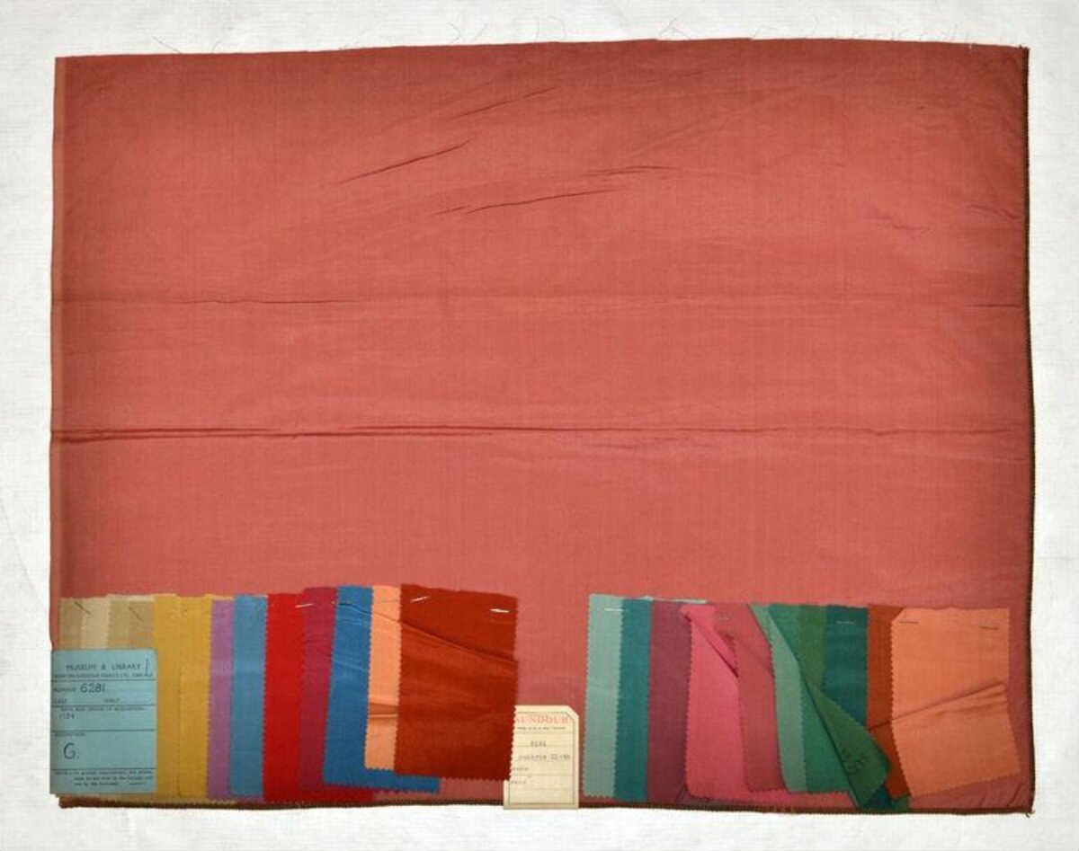 Vintage Fabric Color Swatch Card — Desktop Backgrounds