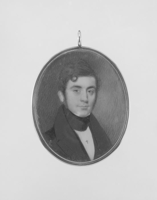 Oval Miniature Portrait of a Man