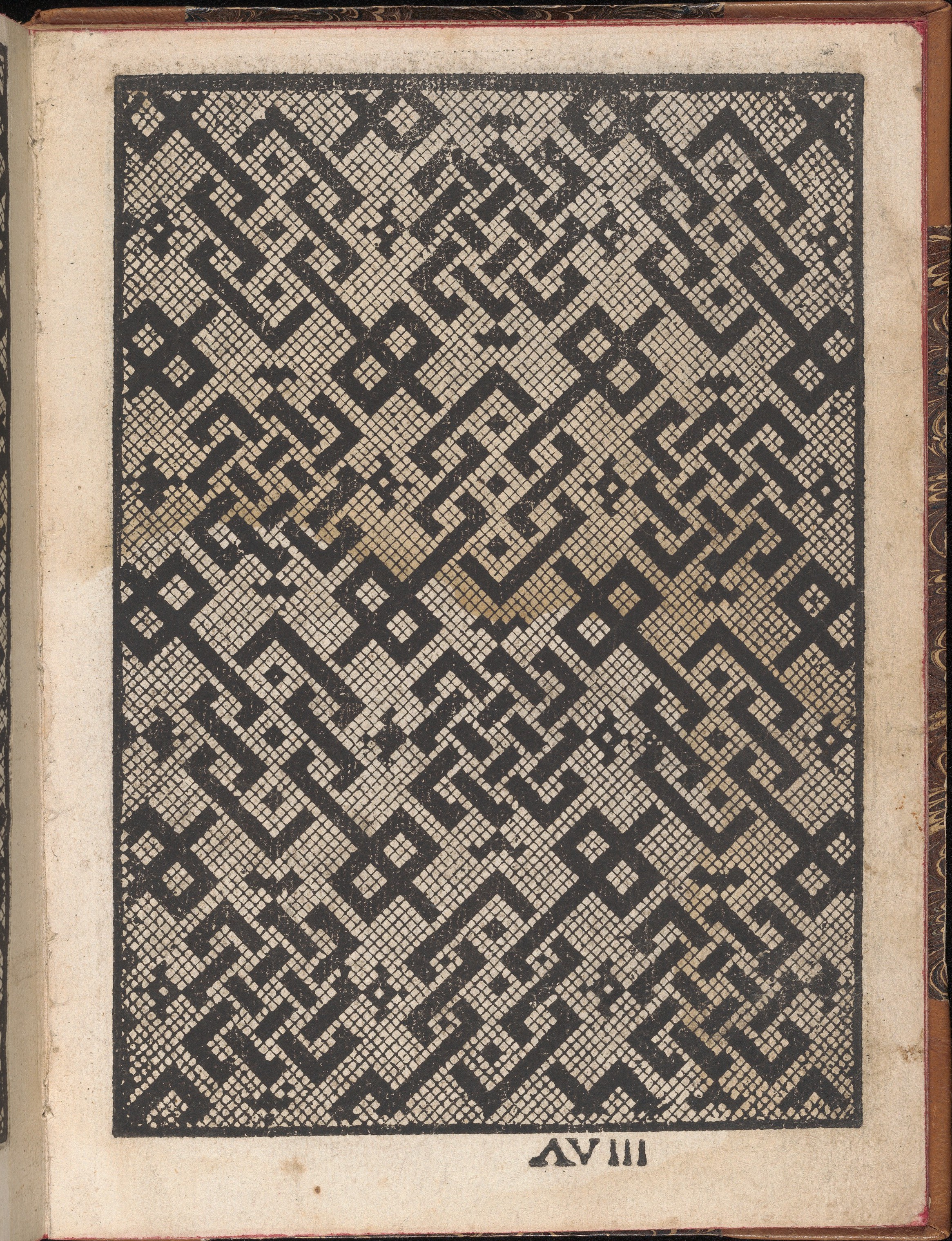 Antique Geometric Knot Pattern