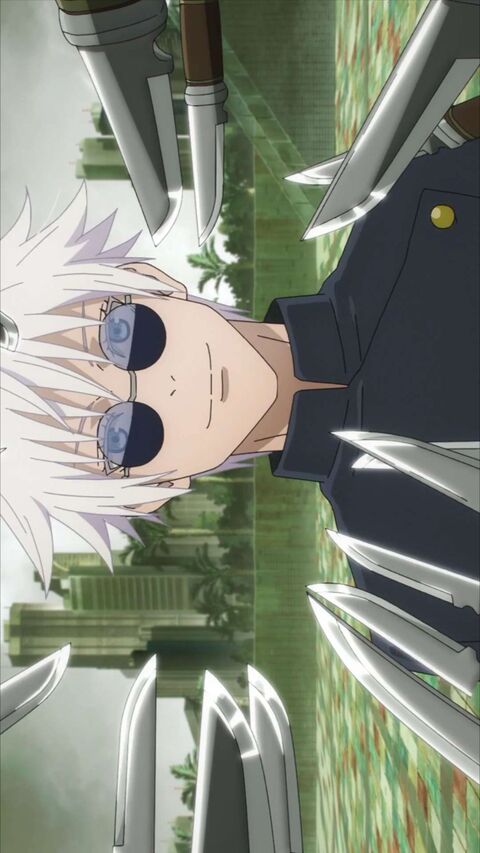 Gojo Satoru Surrounded by Knives