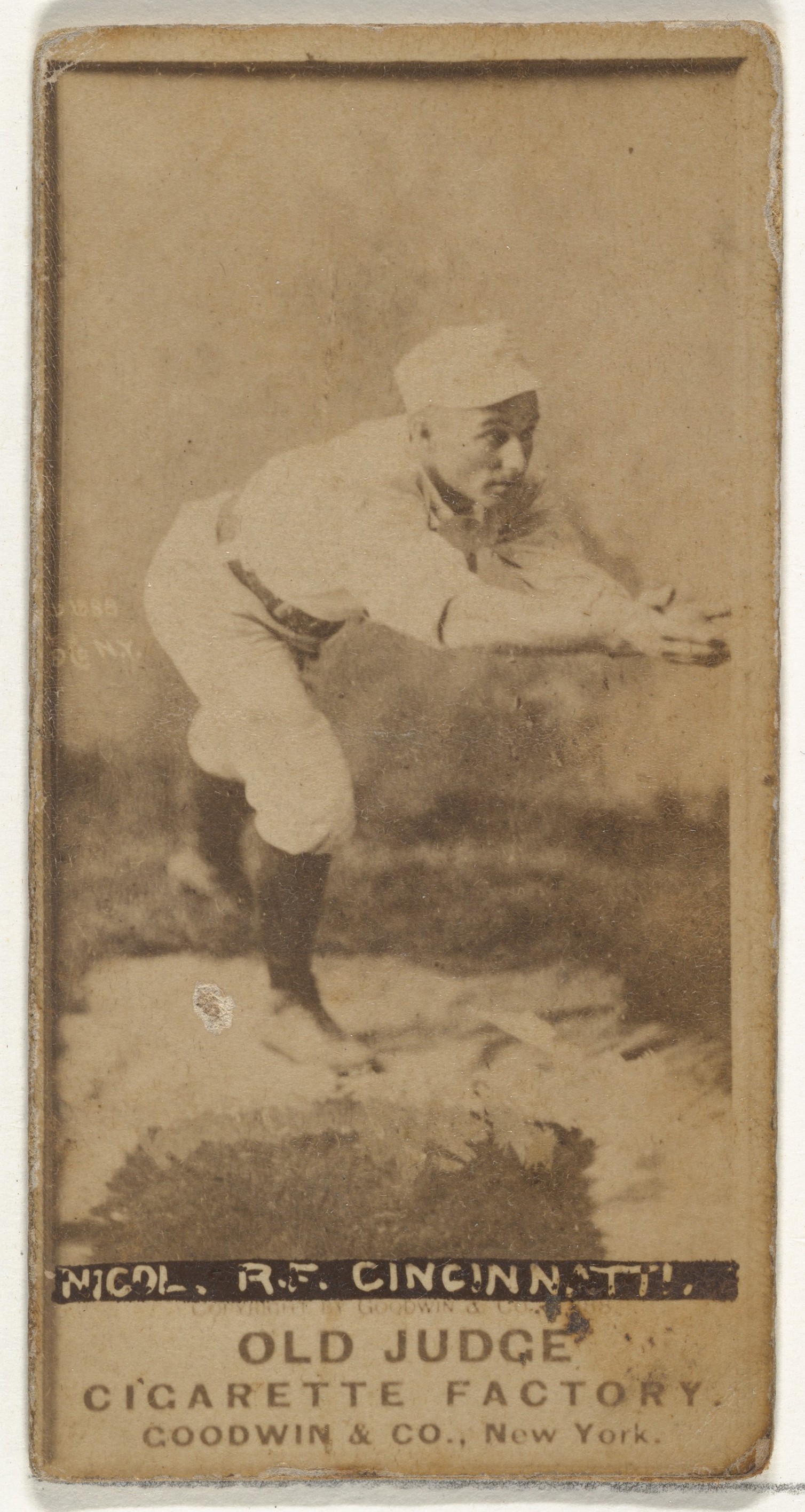 Vintage Old Judge Baseball Cigarette Card