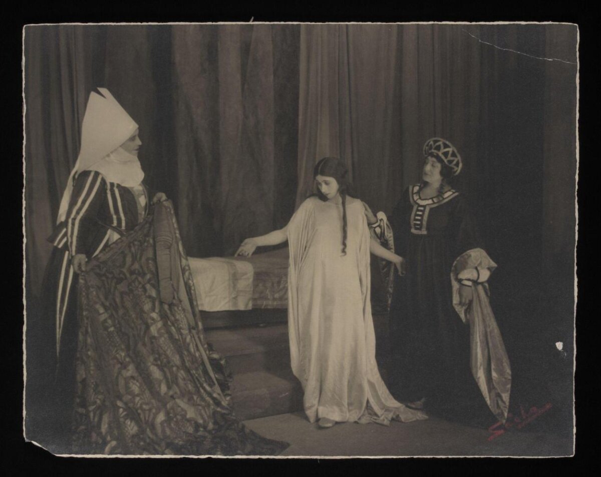 Vintage Theatrical Performance Scene