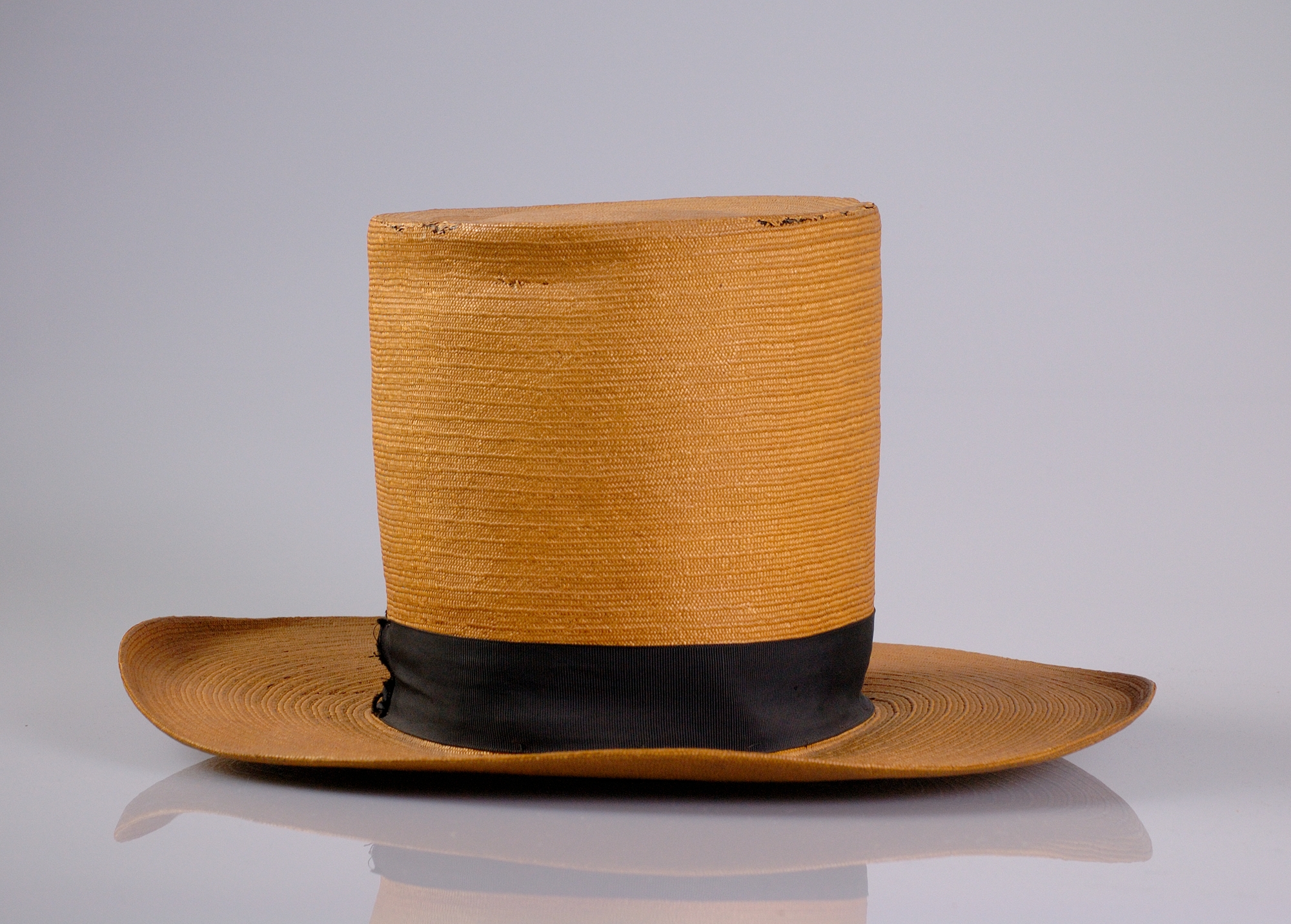 Vintage Woven Straw Top Hat