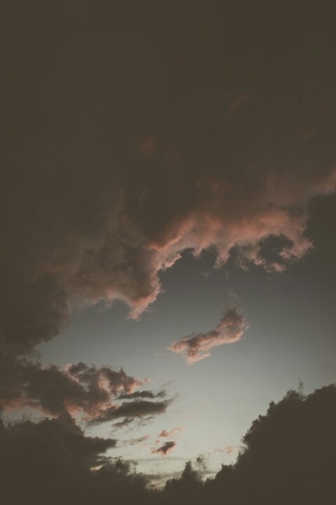 Dusk Sky with Pink Clouds