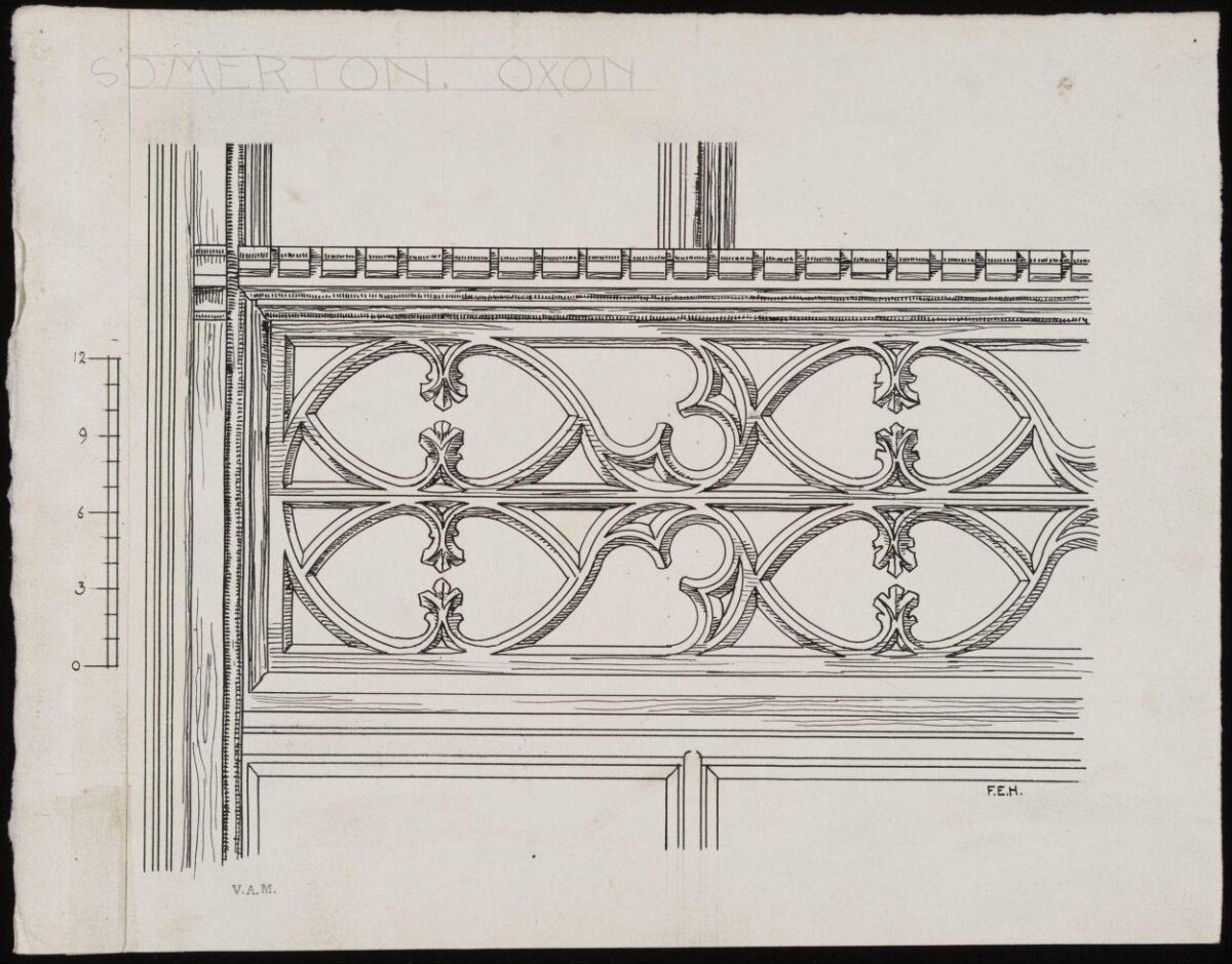 Decorative Screen Architectural Drawing