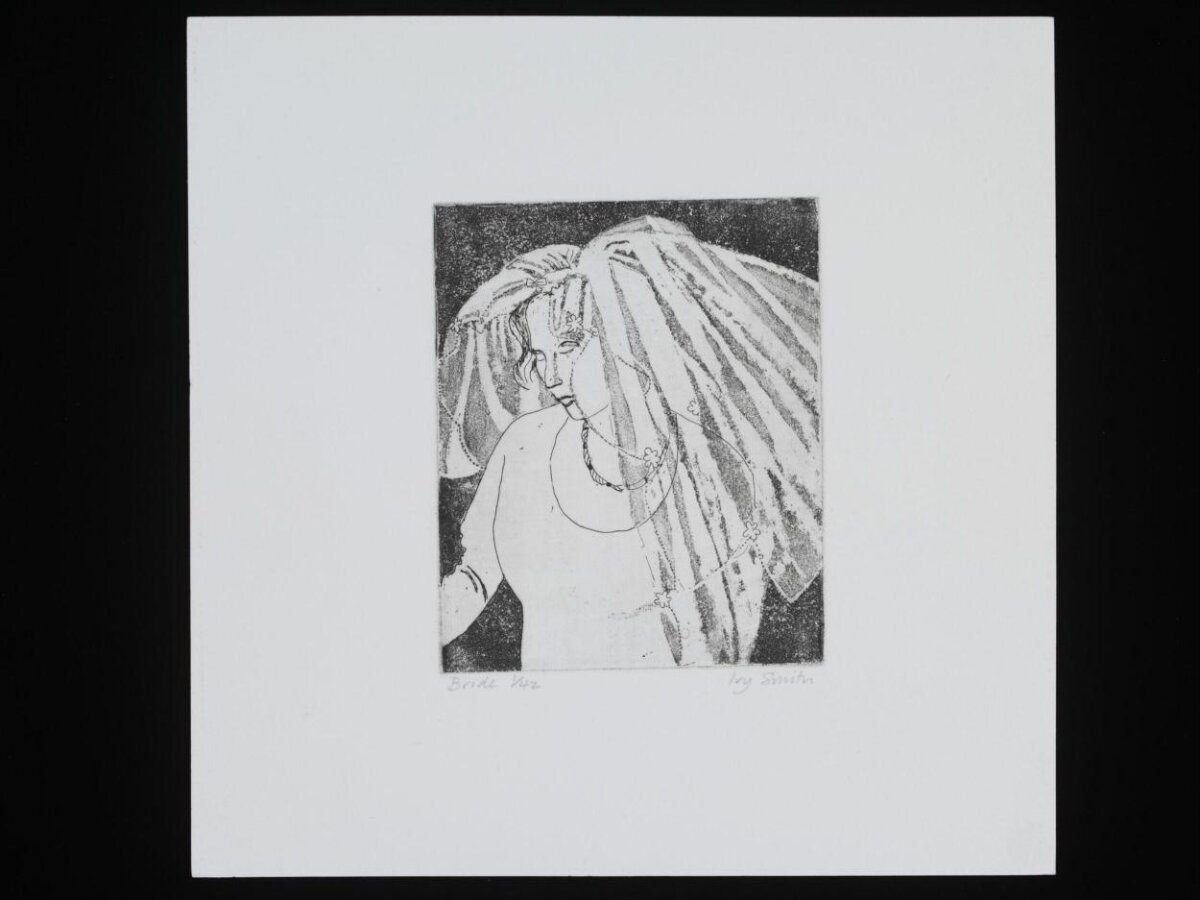 Bride Portrait Etching