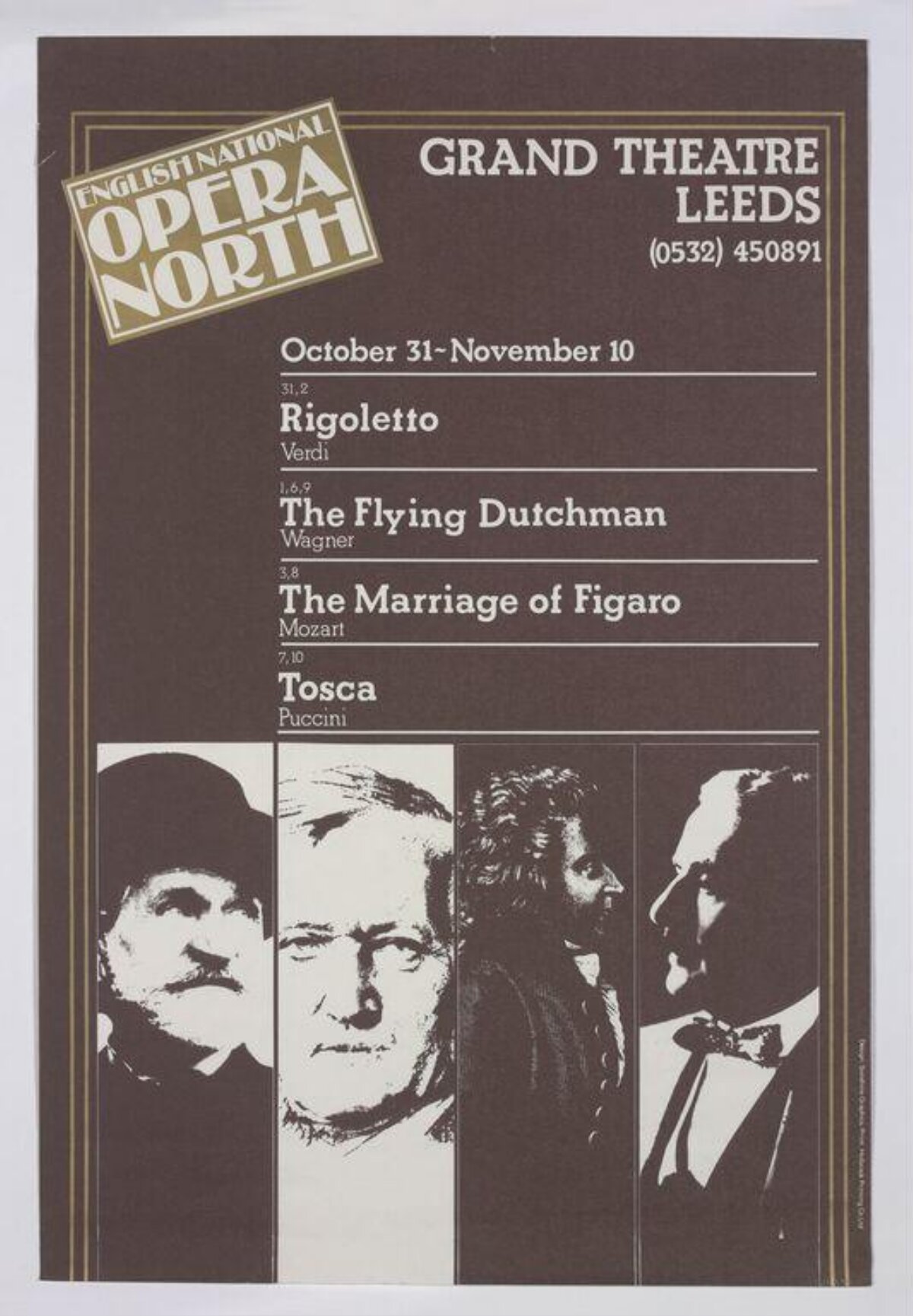English National Opera North Performance Poster