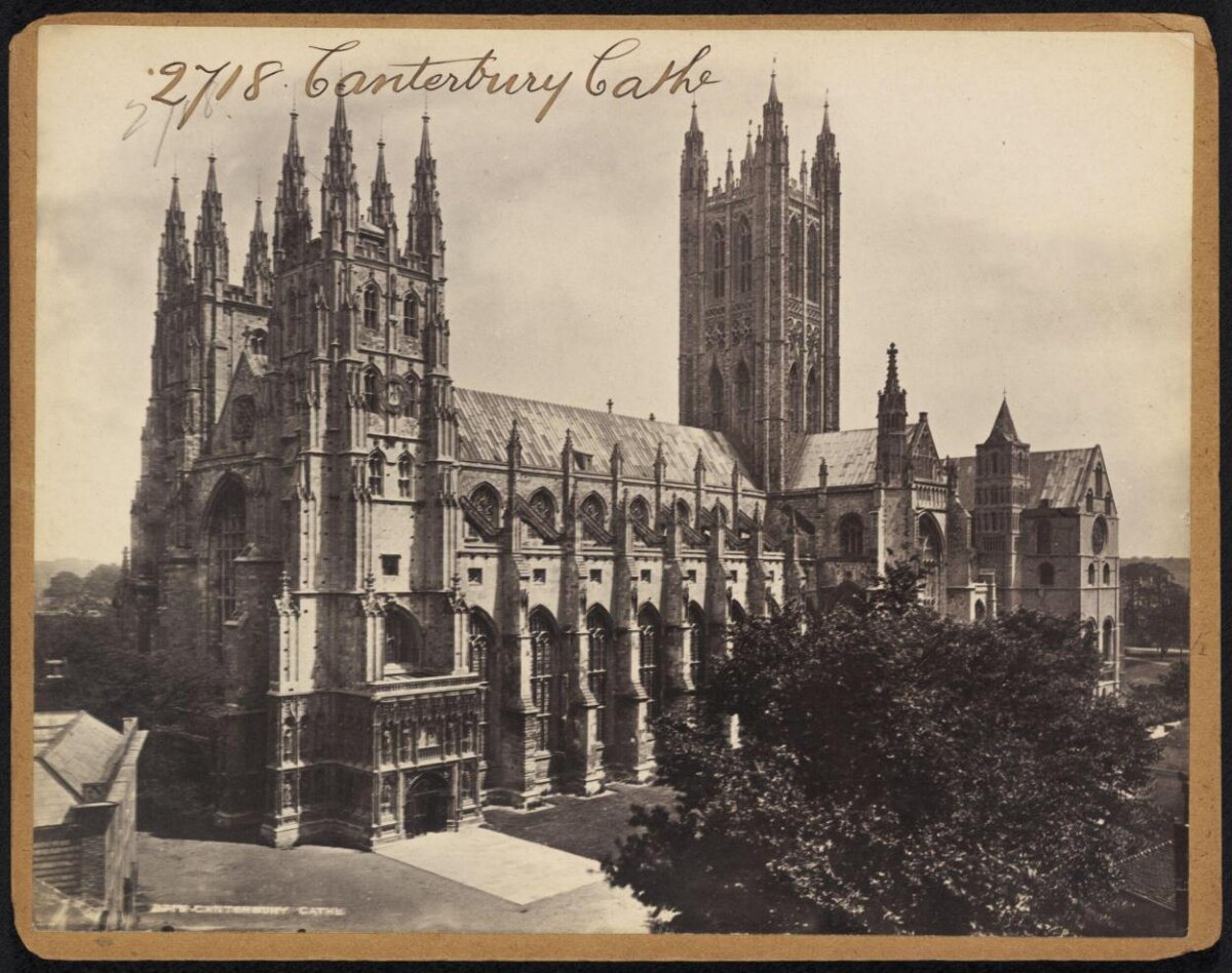 Vintage Canterbury Cathedral View