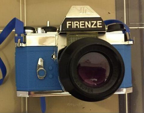 Blue Firenze Vintage Film Camera