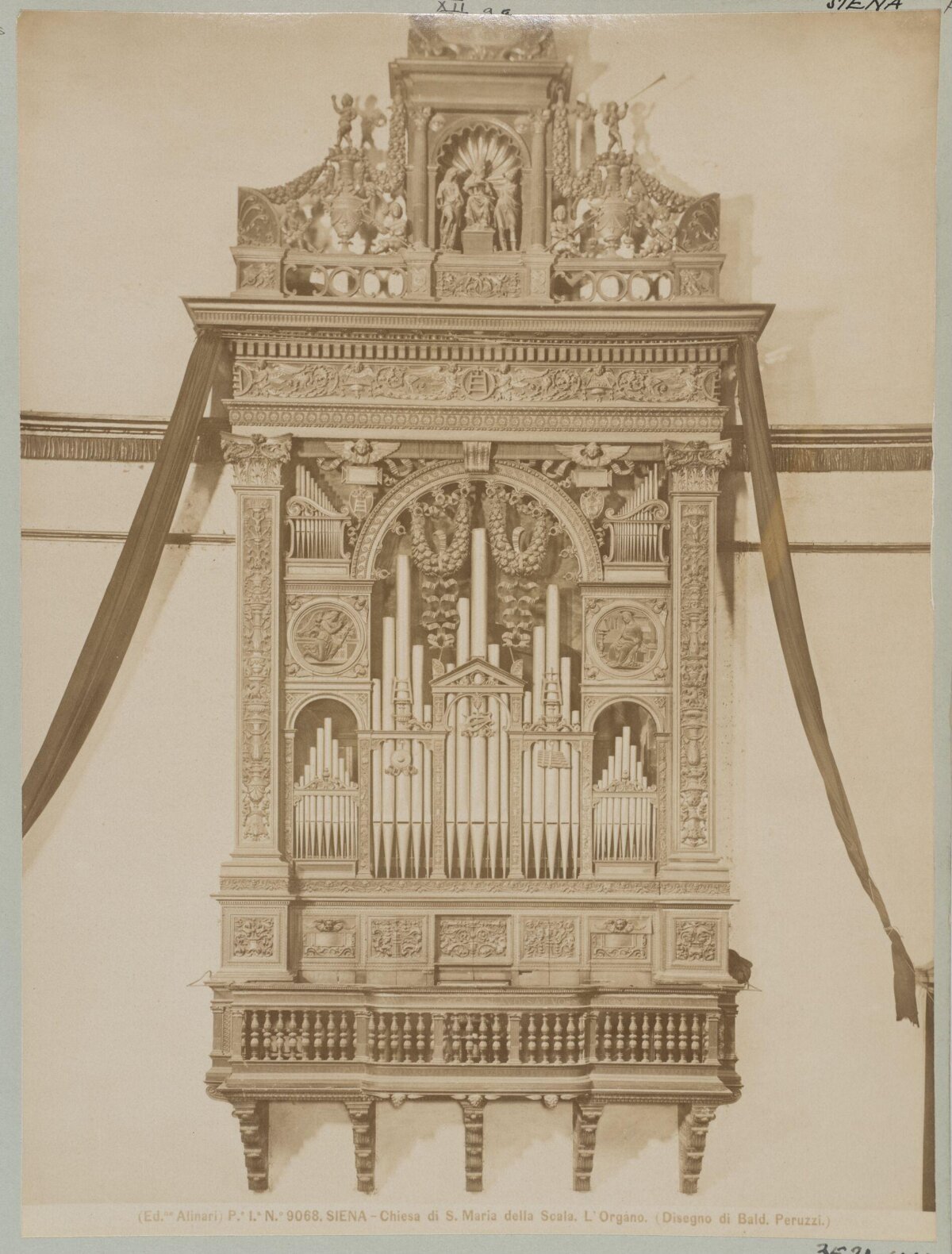 Ornate Peruzzi Organ in Siena Church