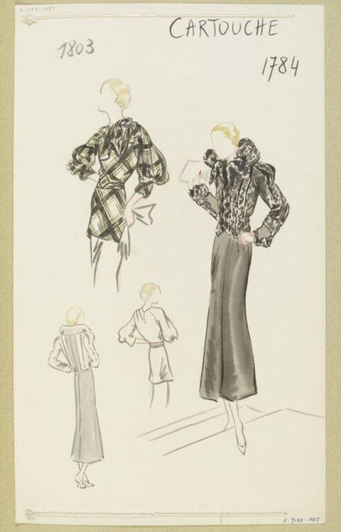 Vintage Fashion Design Sketches
