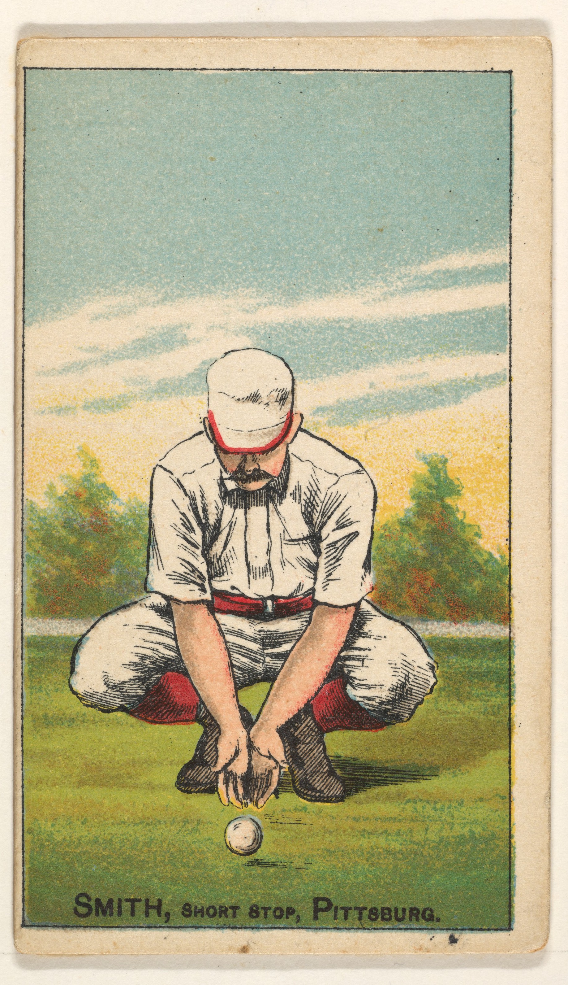 Vintage Pittsburg Smith Baseball Card