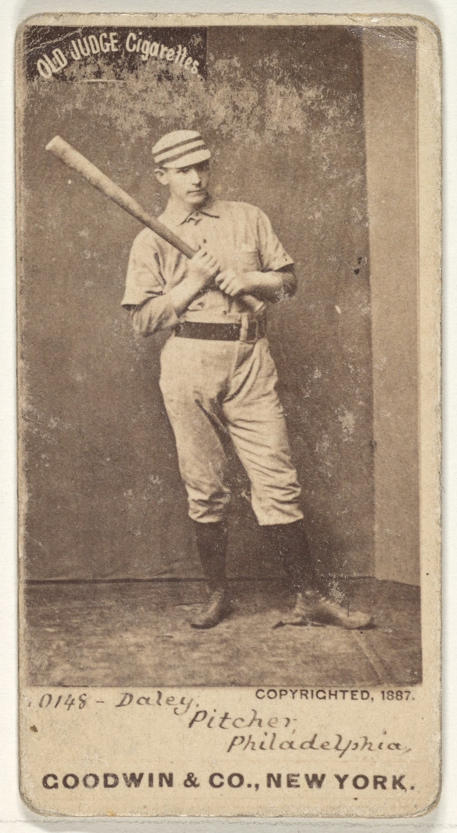 1887 Old Judge Pitcher Daley Tobacco Baseball Card