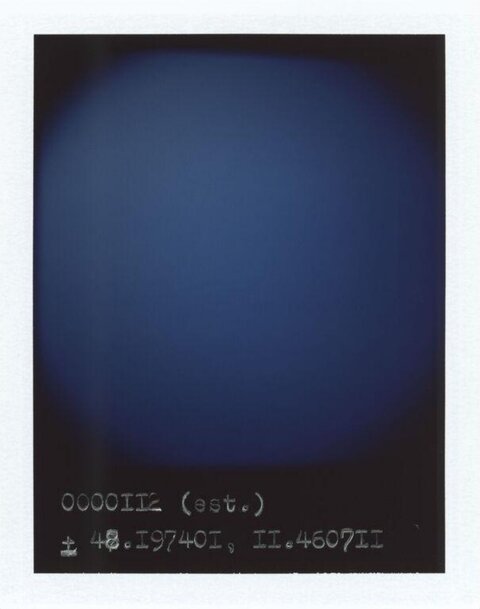 Vintage Astronomical Observation Record