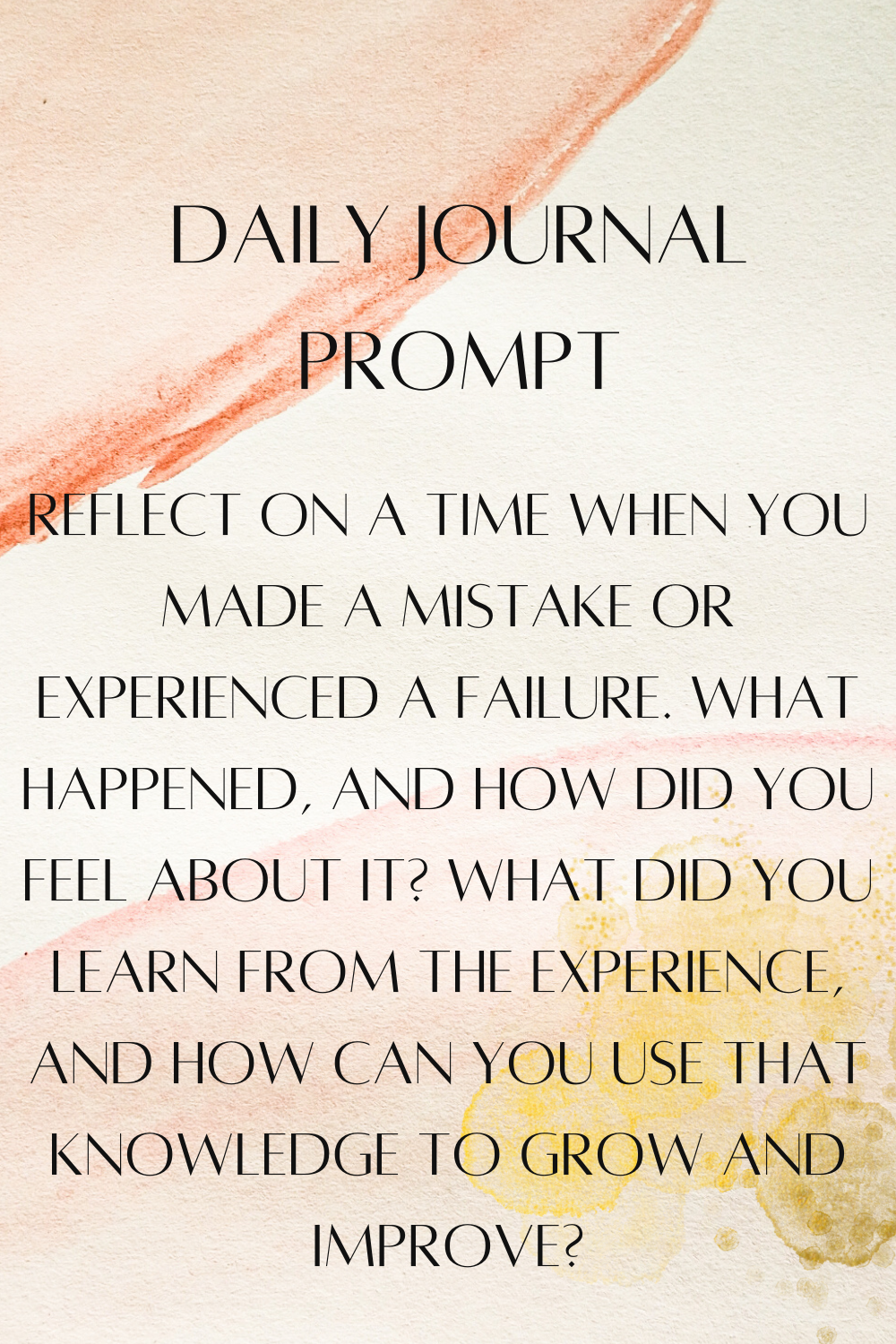 Daily Journal Reflection Prompt