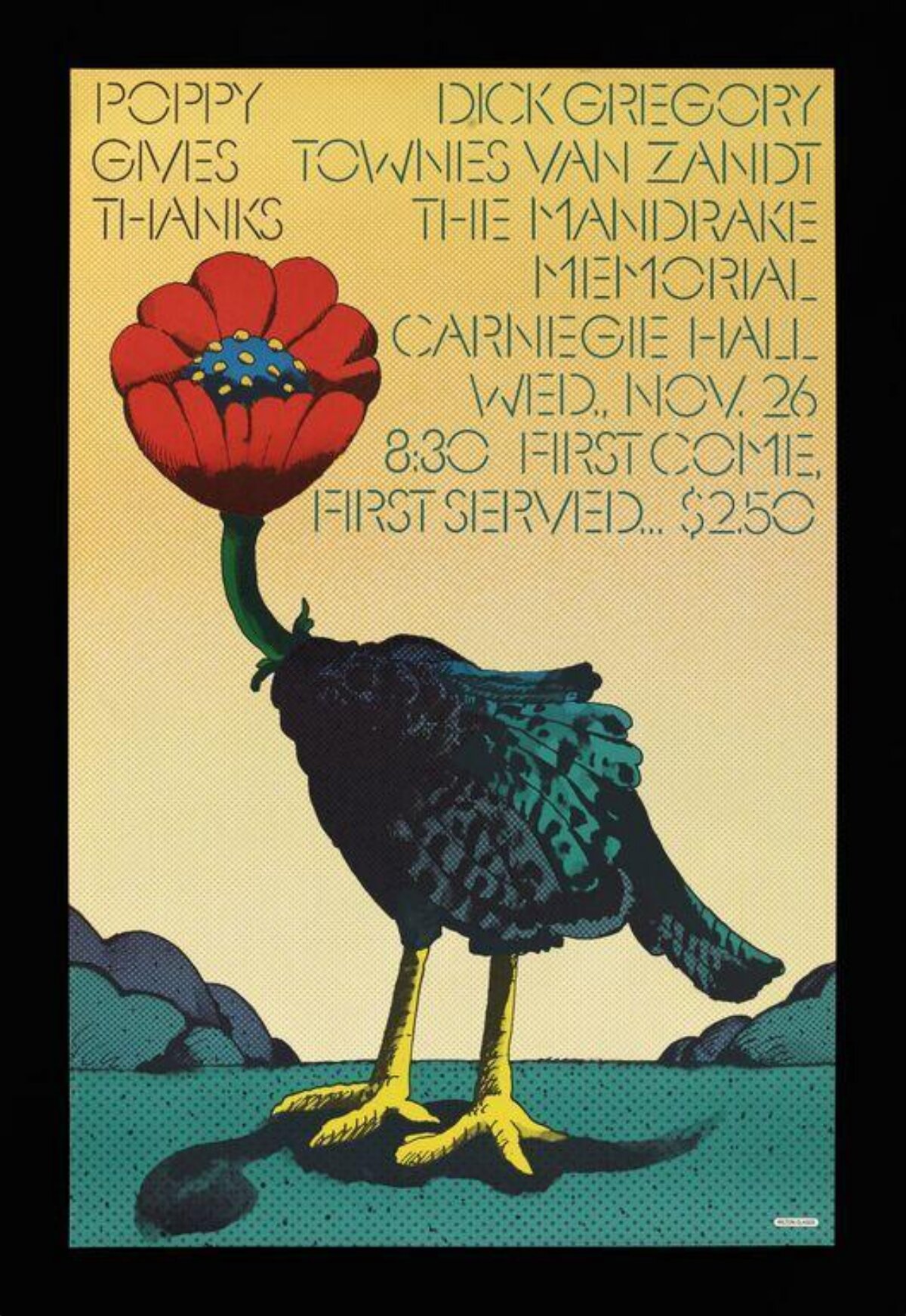 Vintage Carnegie Hall Concert Poster