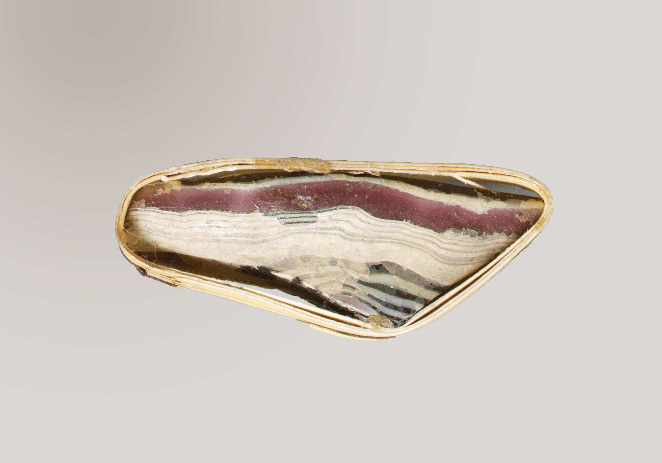 Ancient Layered Glass Fragment