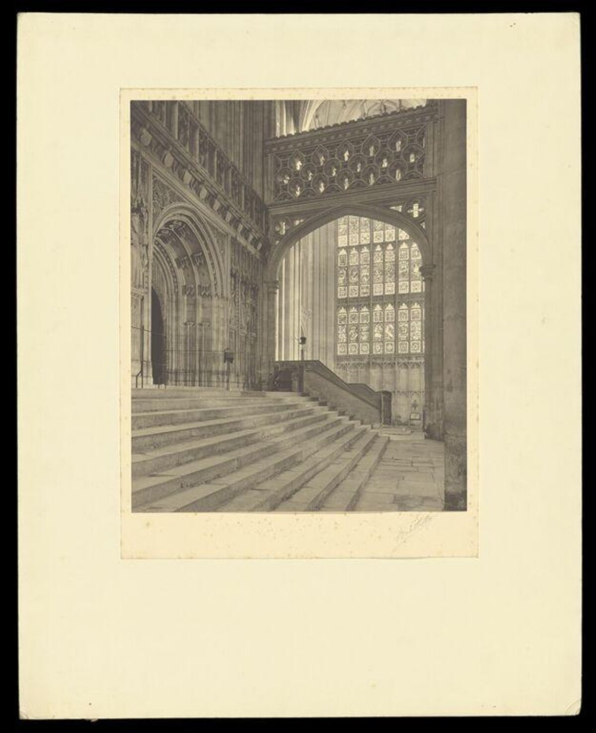 Gothic Cathedral Interior Staircase