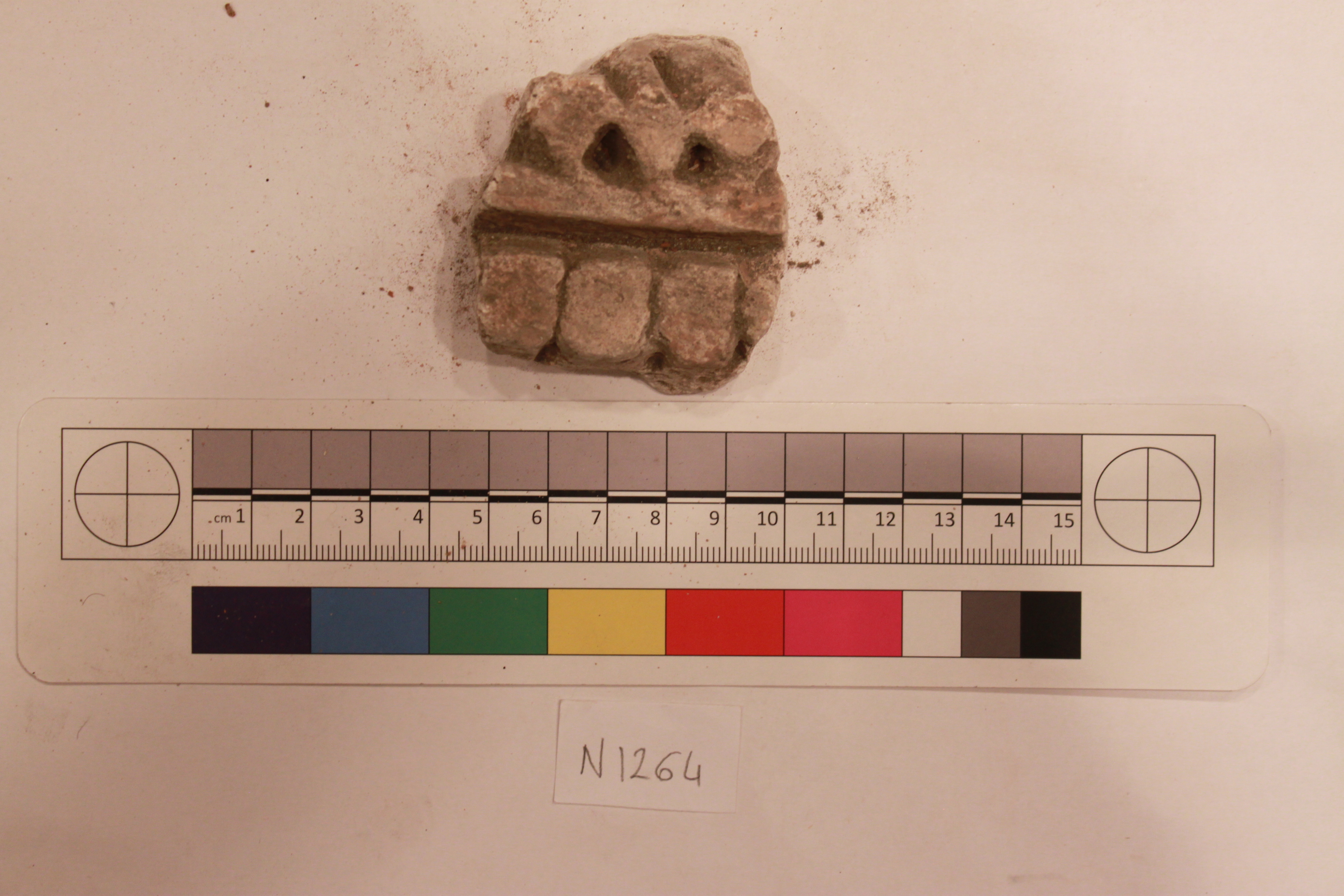 Archaeological Pottery Fragment Specimen