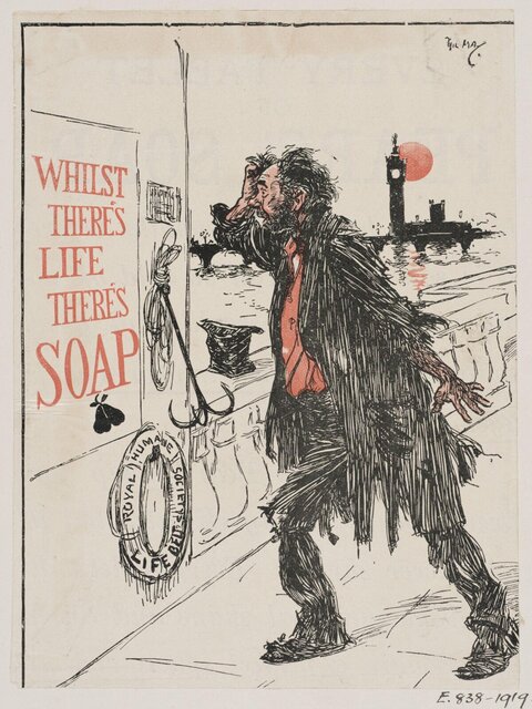 Vintage Soap Advertising Cartoon