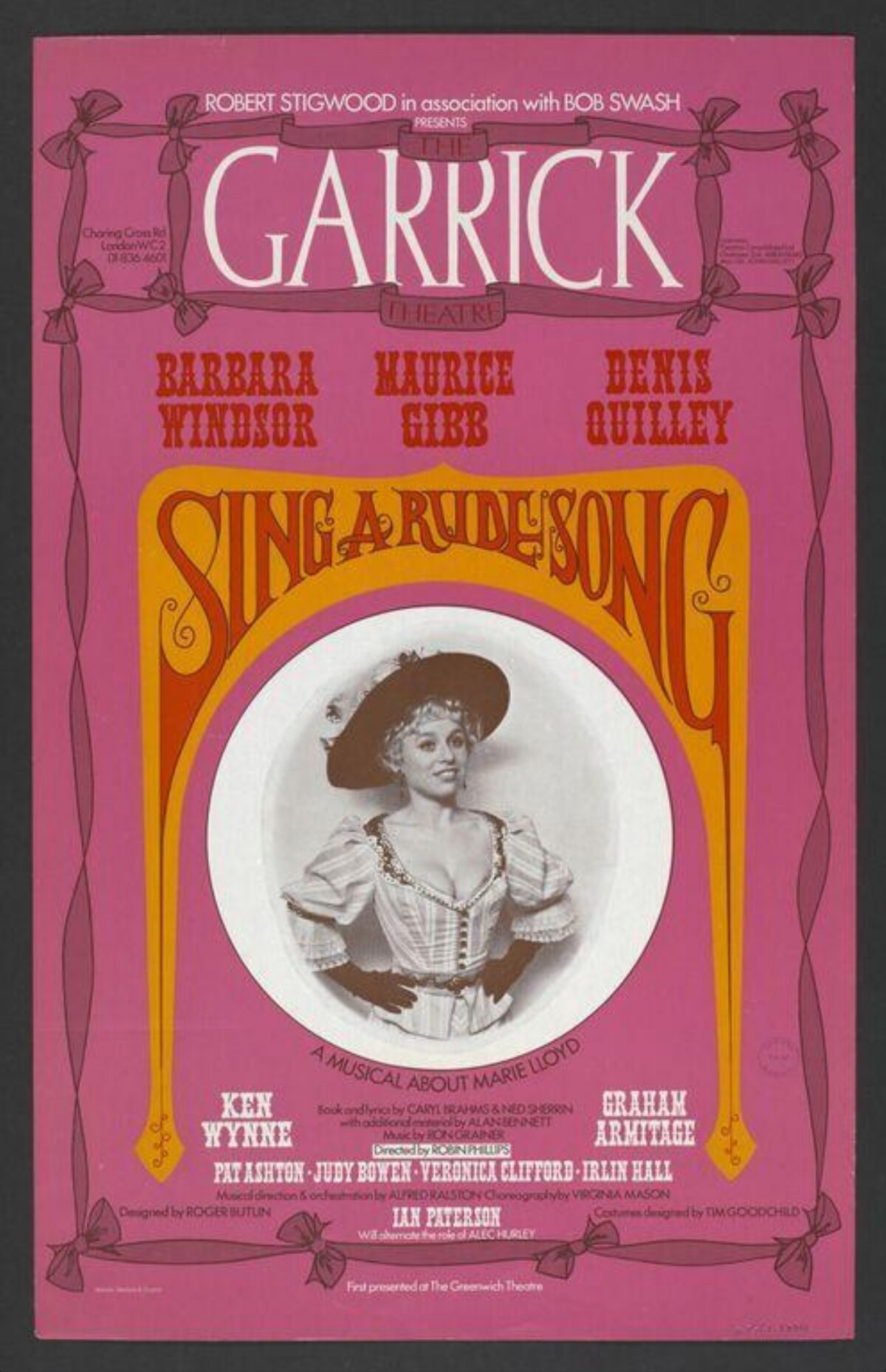Garrick Theatre Sing a Rude Song Poster