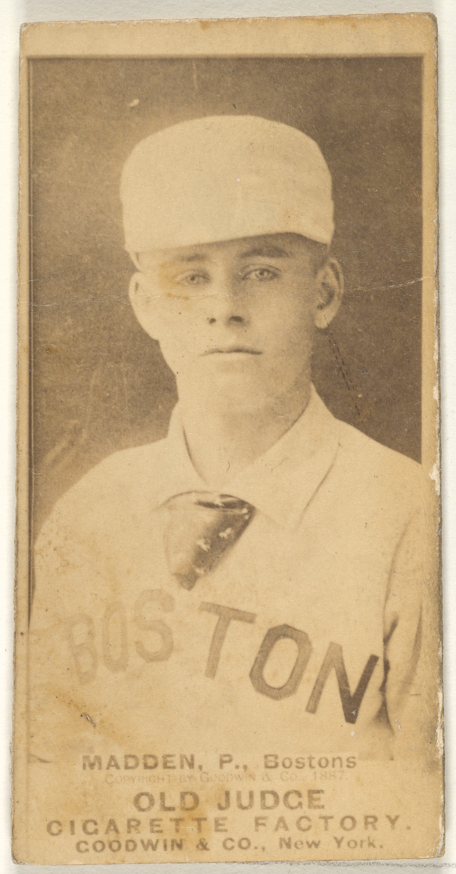 1887 Boston Baseball Player Cigarette Card