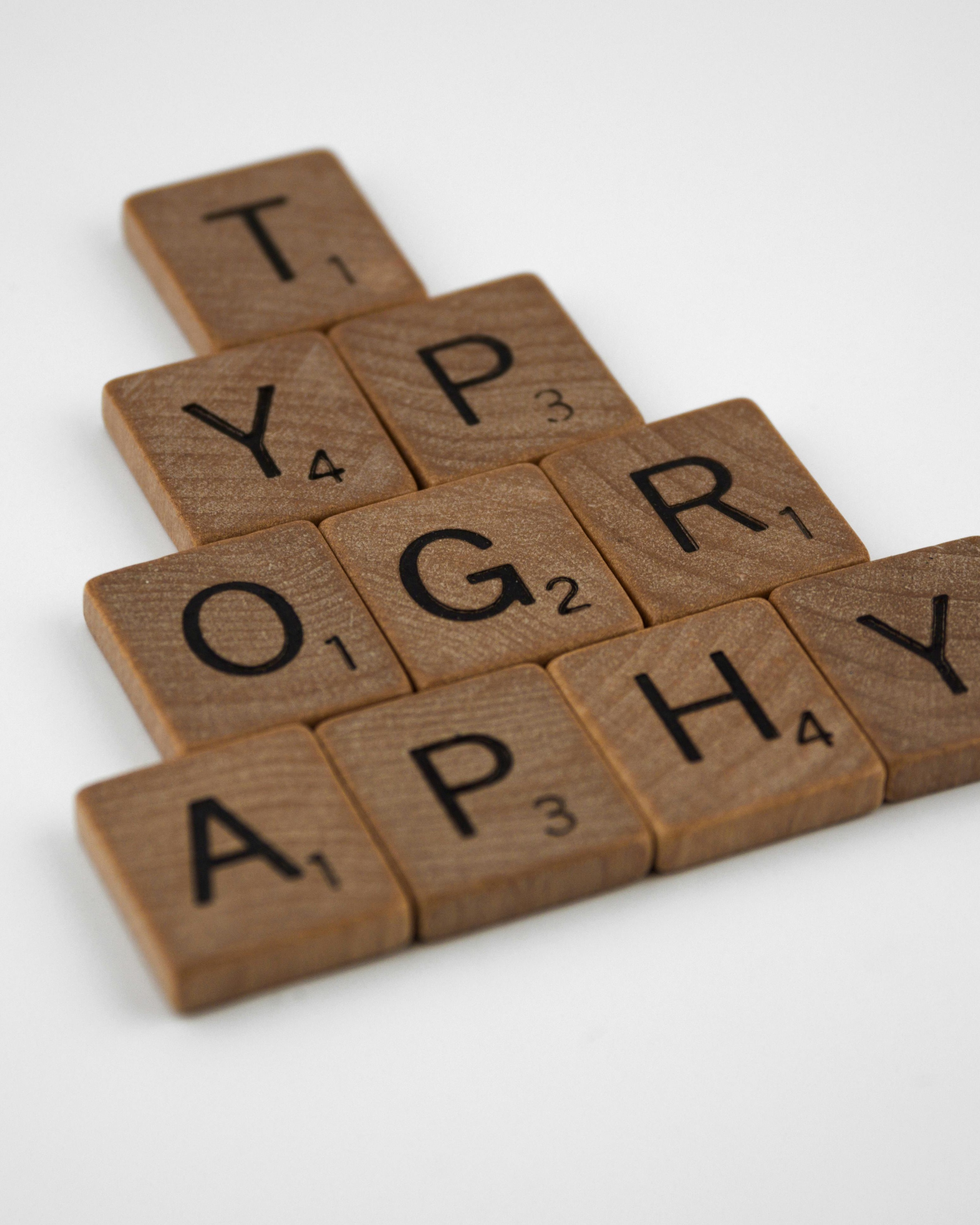 Scrabble Tiles Spelling Typography